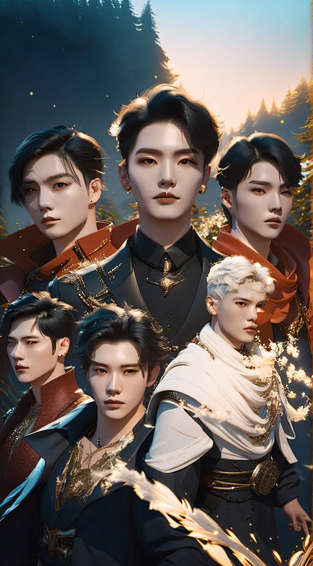 ai character: ENHYPEN background