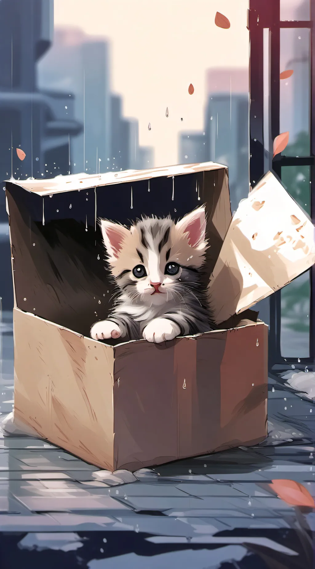 ai character: kitten background