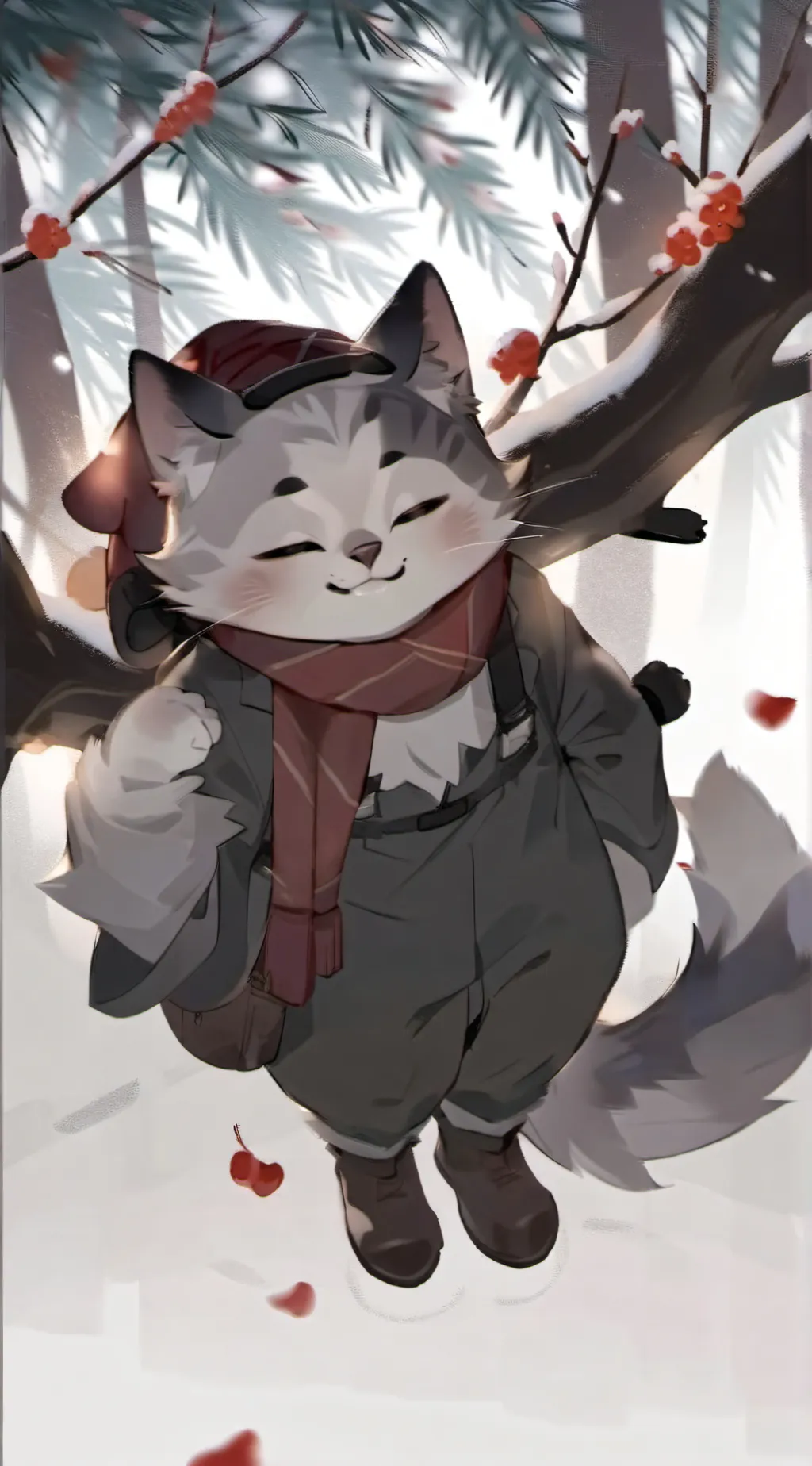 ai character: Catnaps day off background