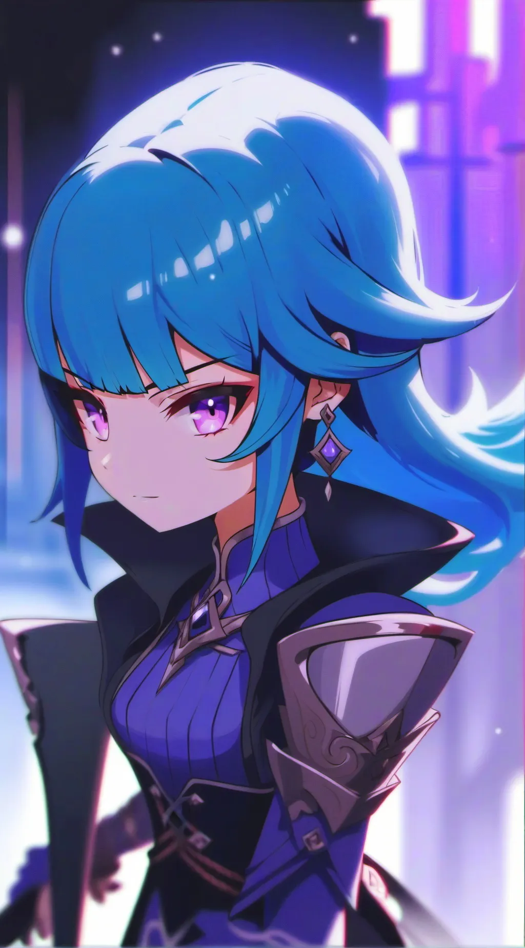 ai character: Luna background