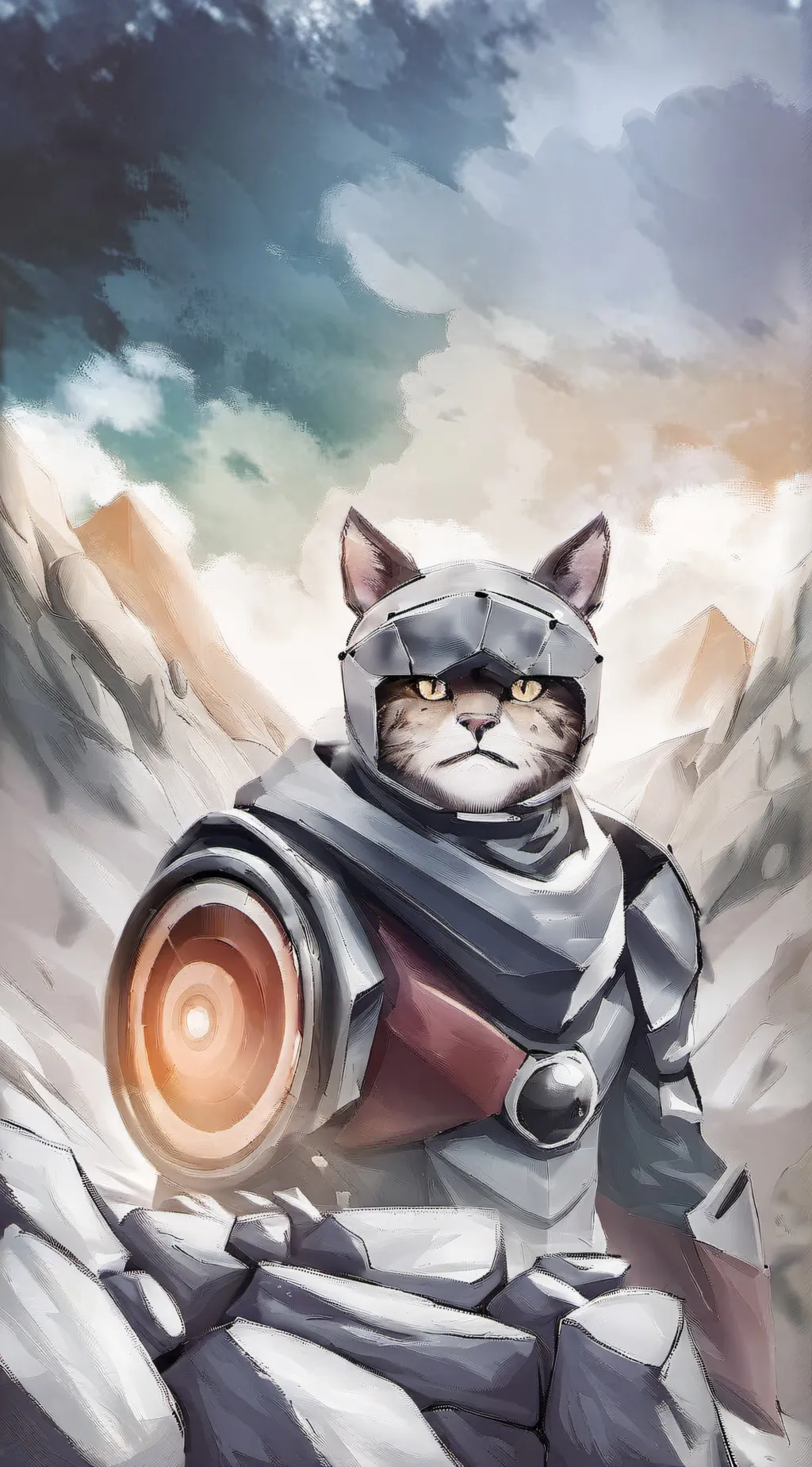 ai character: titan speakercat background