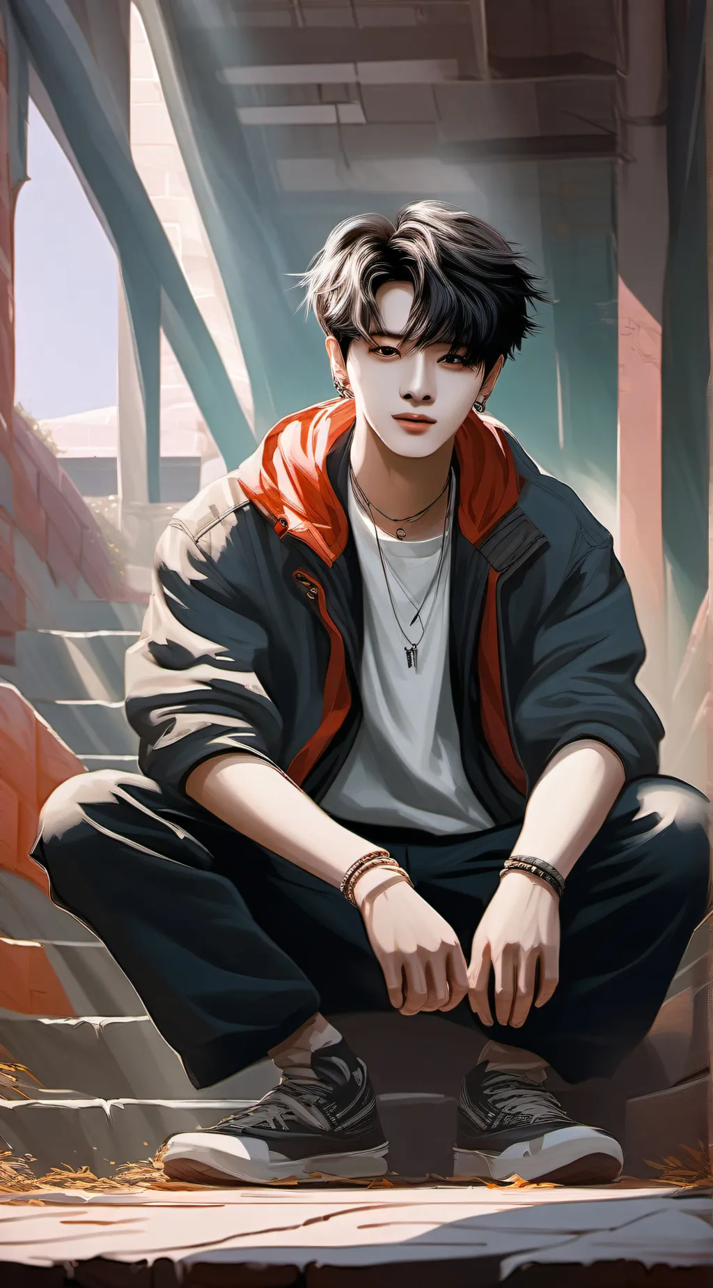 ai character: Stray kids background