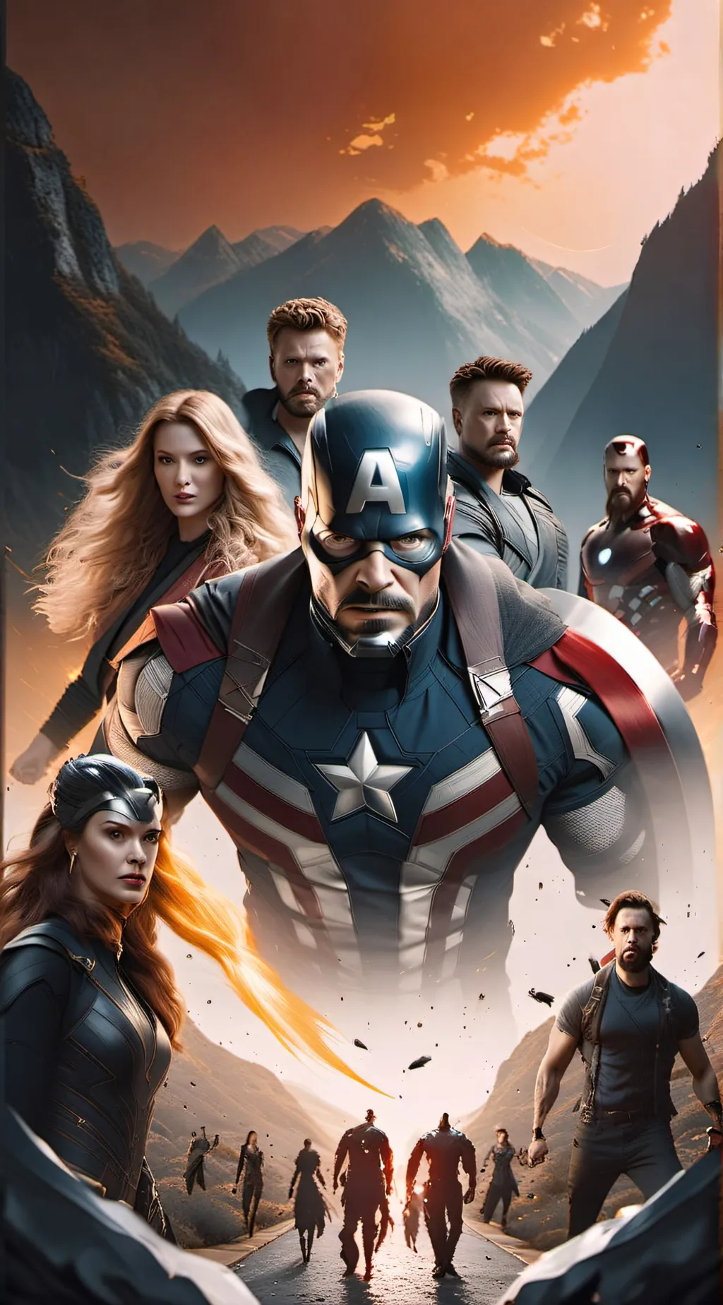 ai character: Avengers background