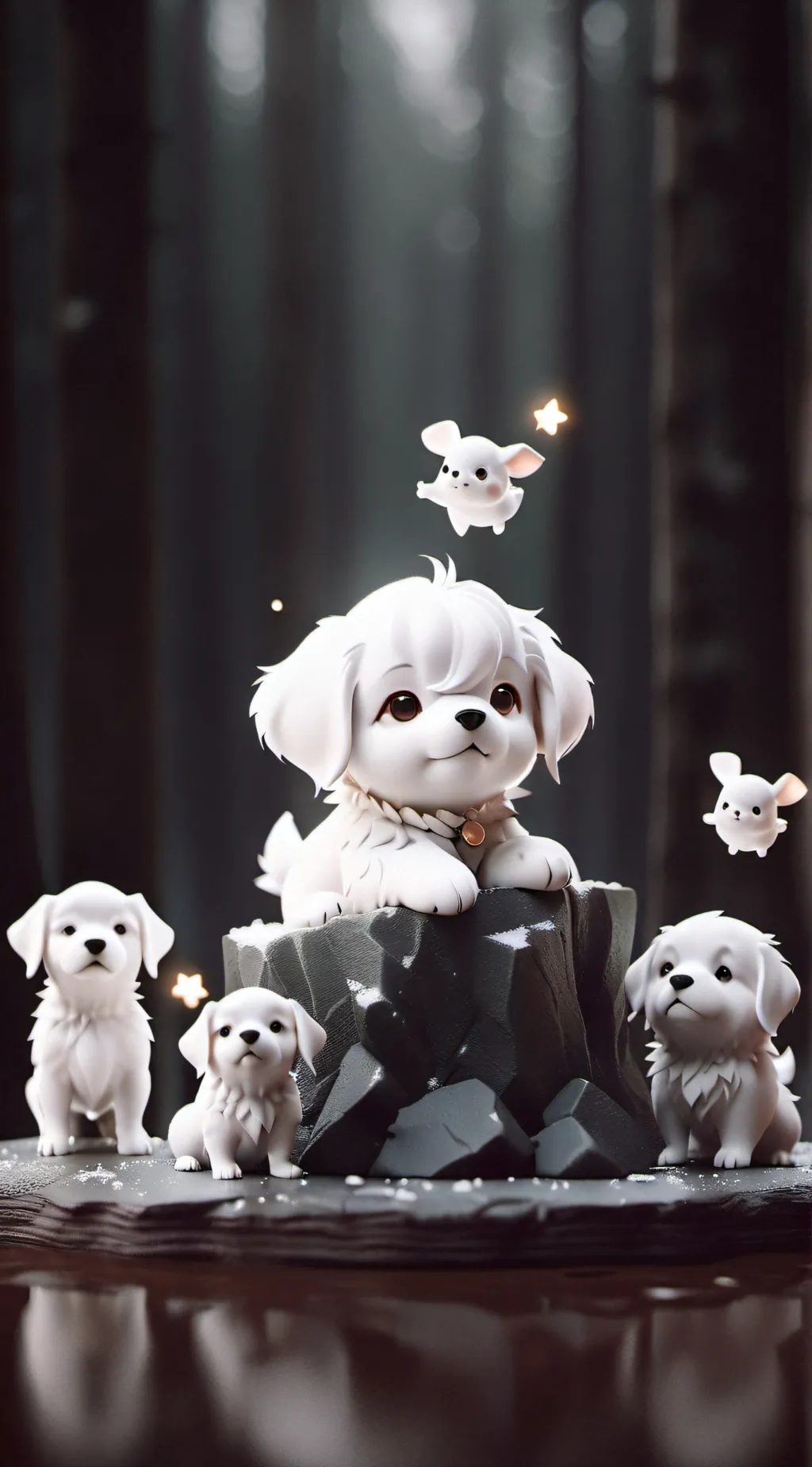 ai character: 🐶Puppy story🐶 background