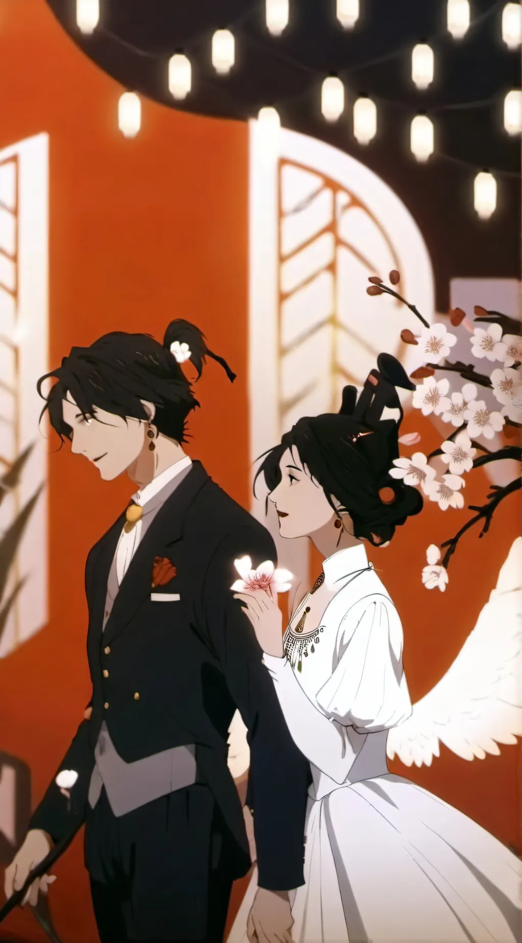 ai character: mitsuri X shinobu  background