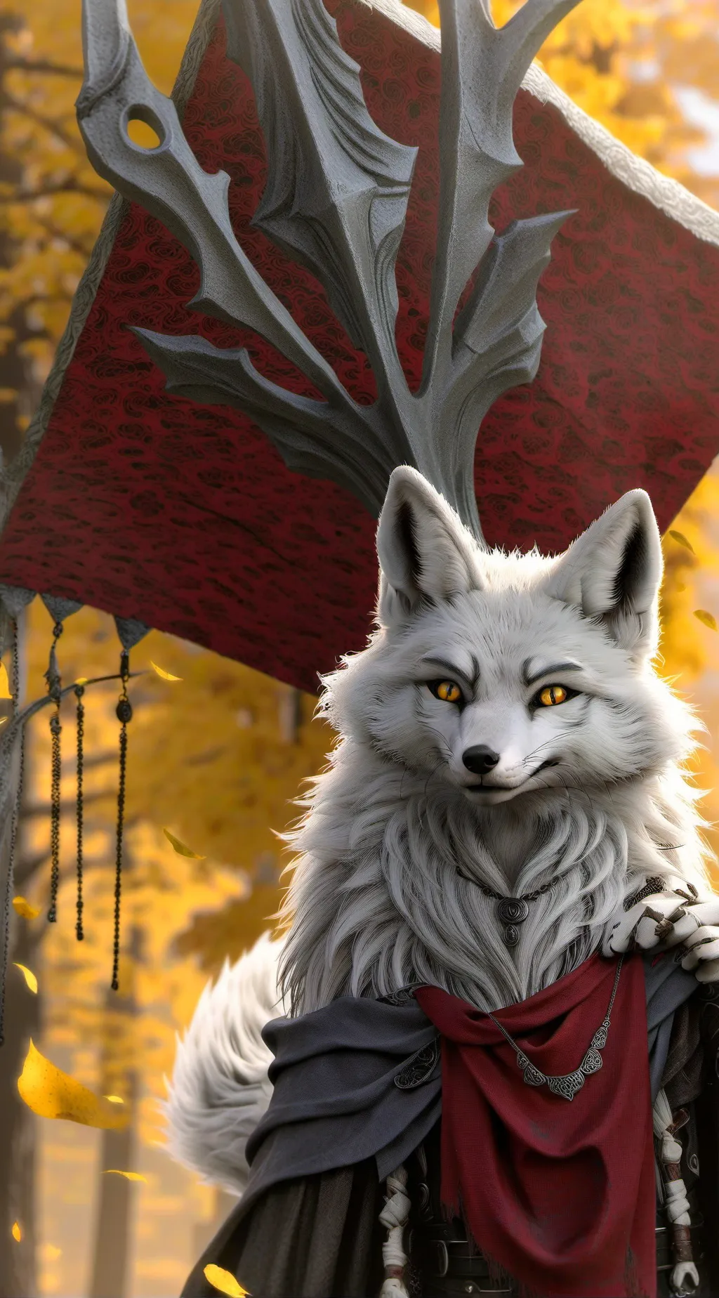 ai character: warrior background