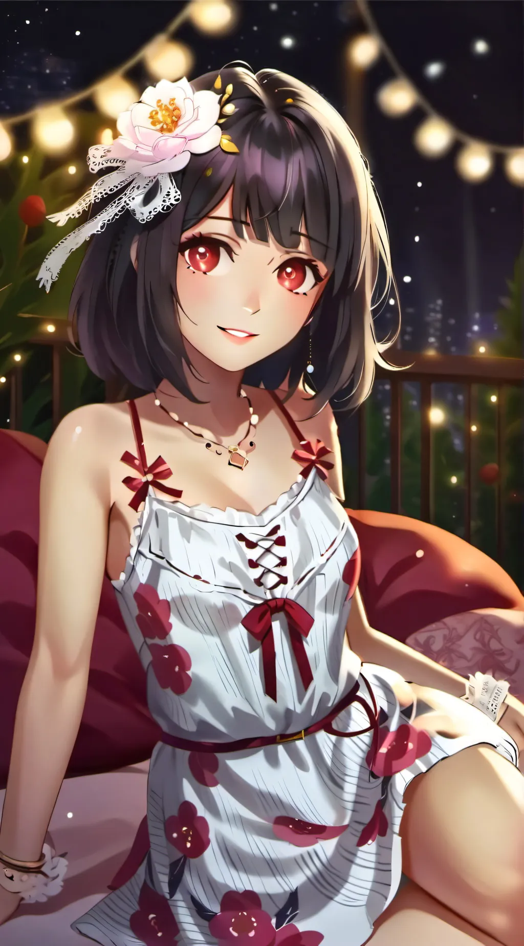 ai character: Rose background