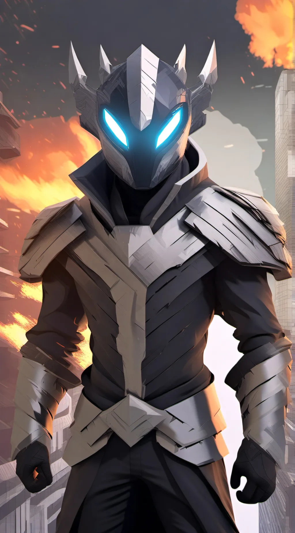 ai character: blue(noms u?) background