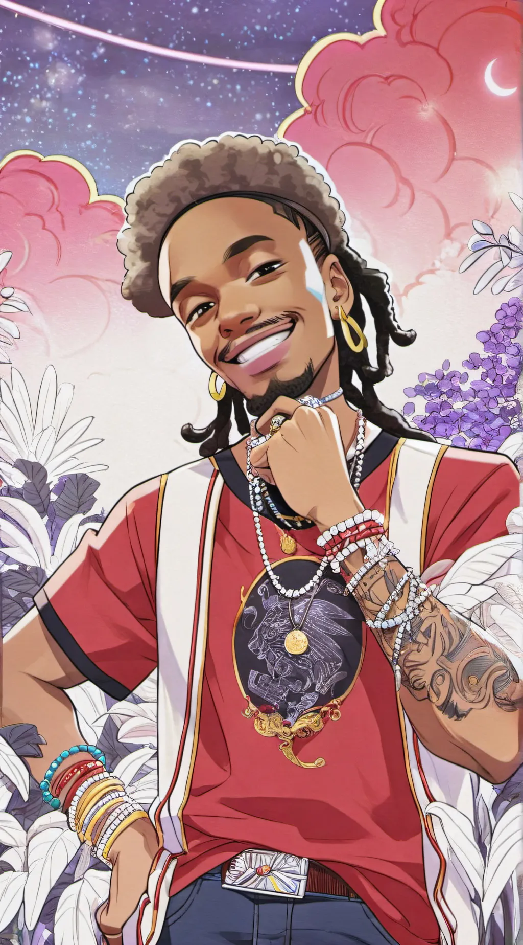ai character: jamell (ynw melly) background