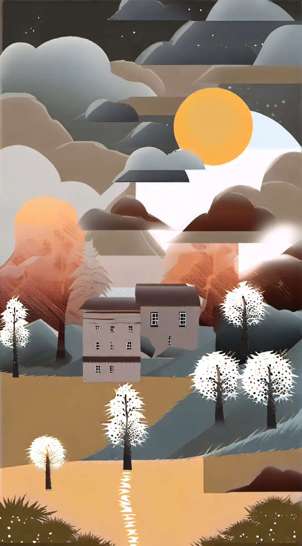 ai character: the squid dog city background