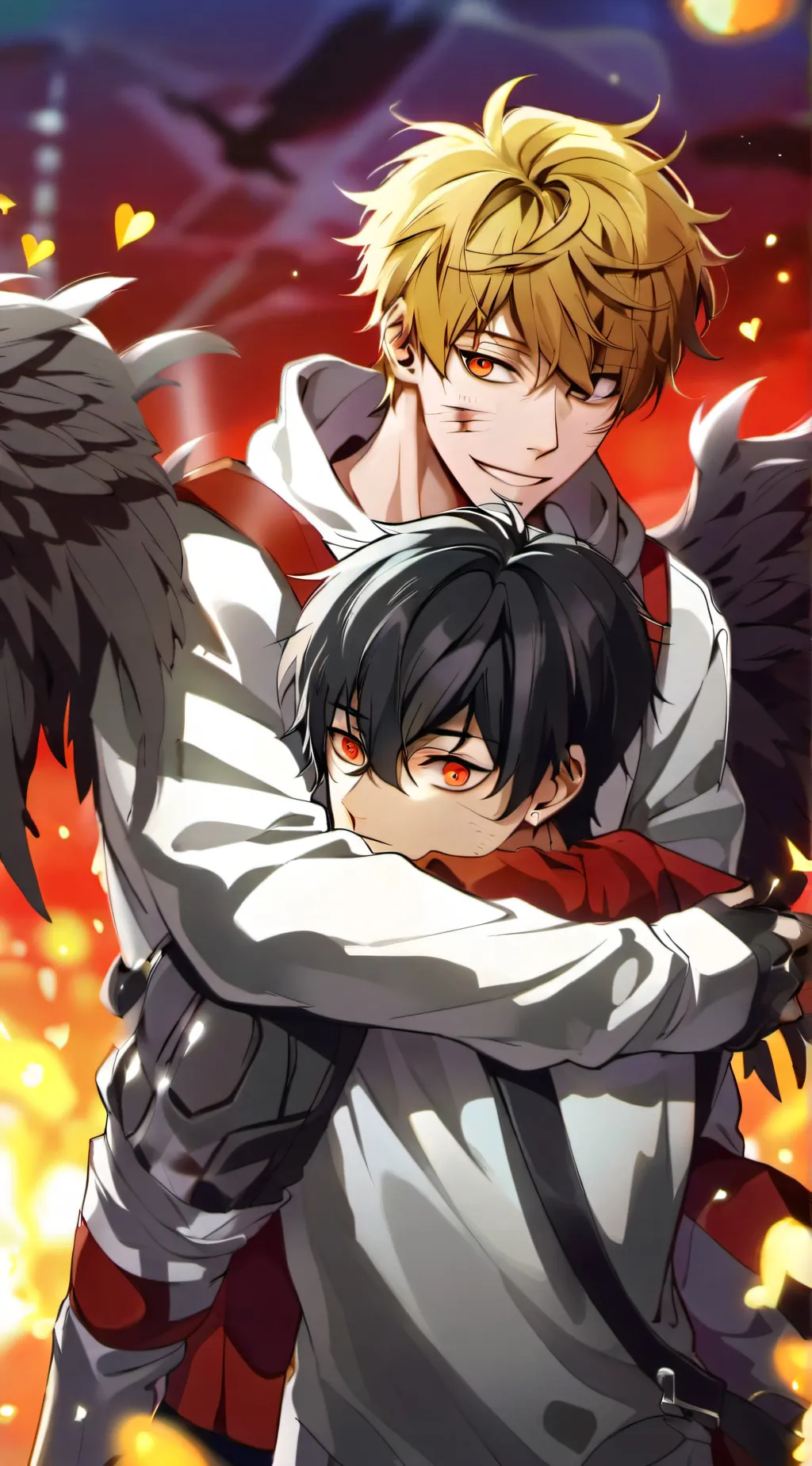 ai character: Hawks and Dabi background