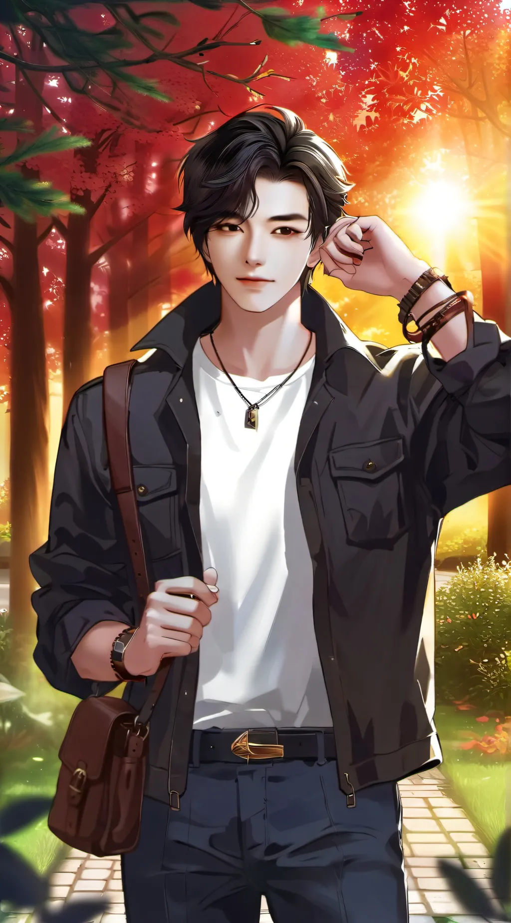 ai character: jotaro x mha background