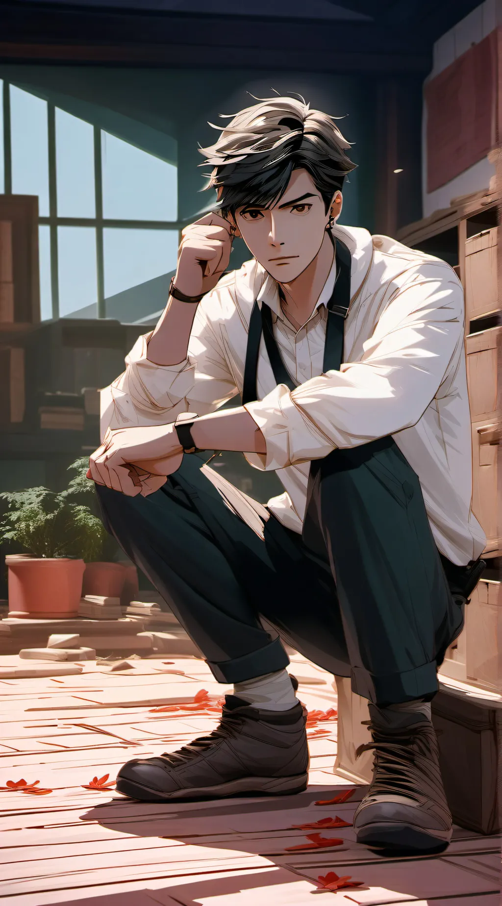 ai character: Aaron background