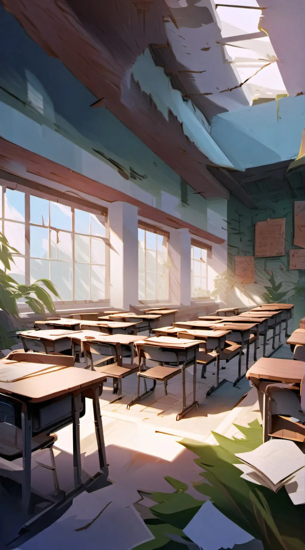 ai character: school  background