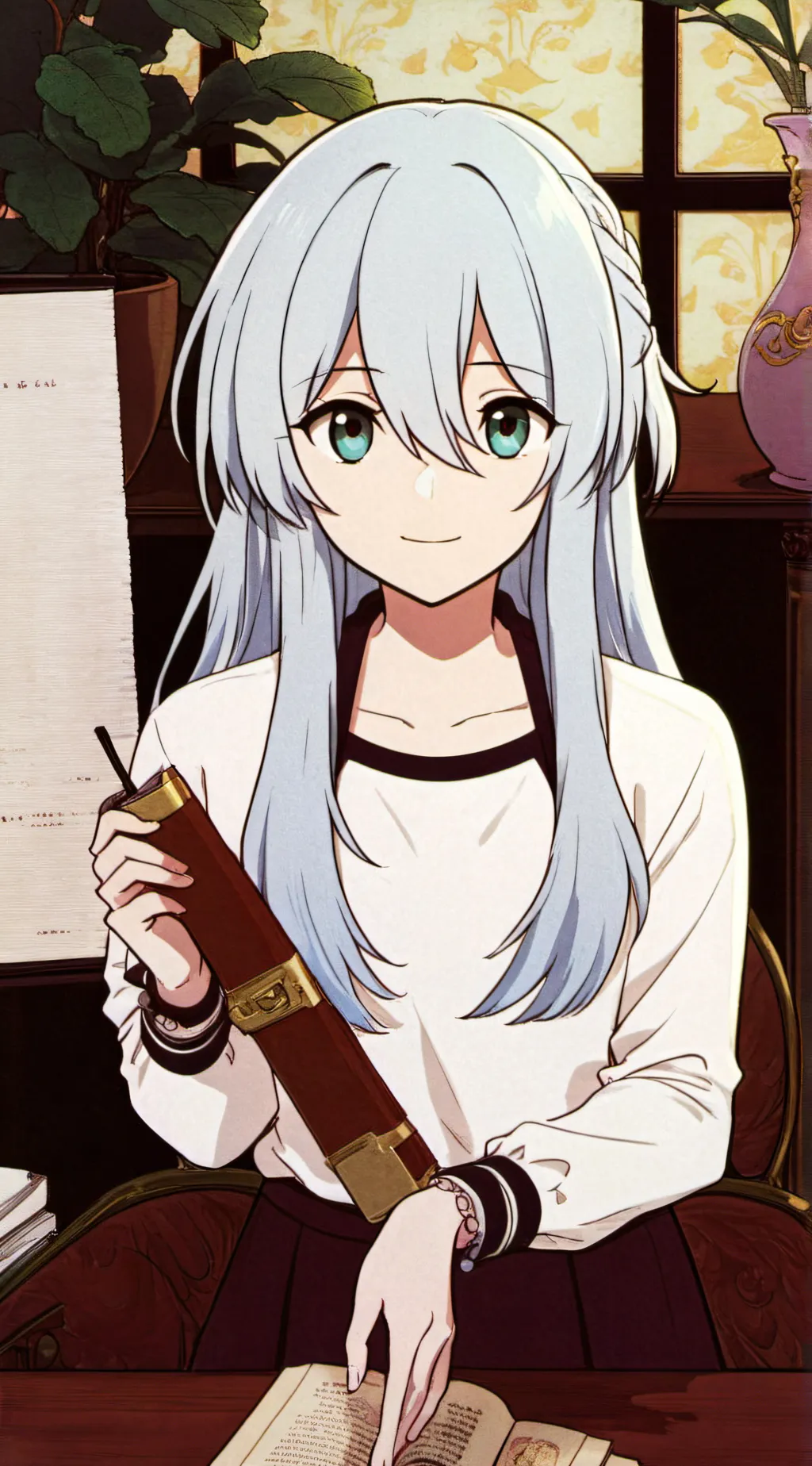 ai character: Rei (NGE) background