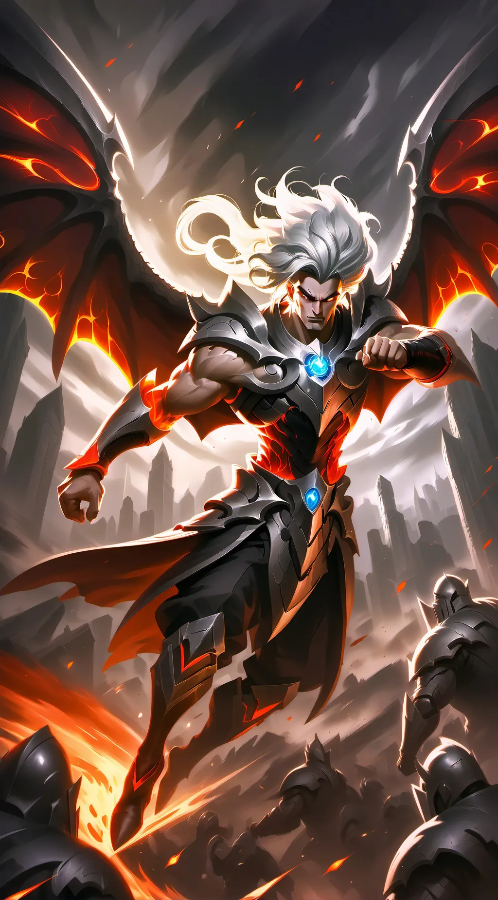 ai character: king of hell background