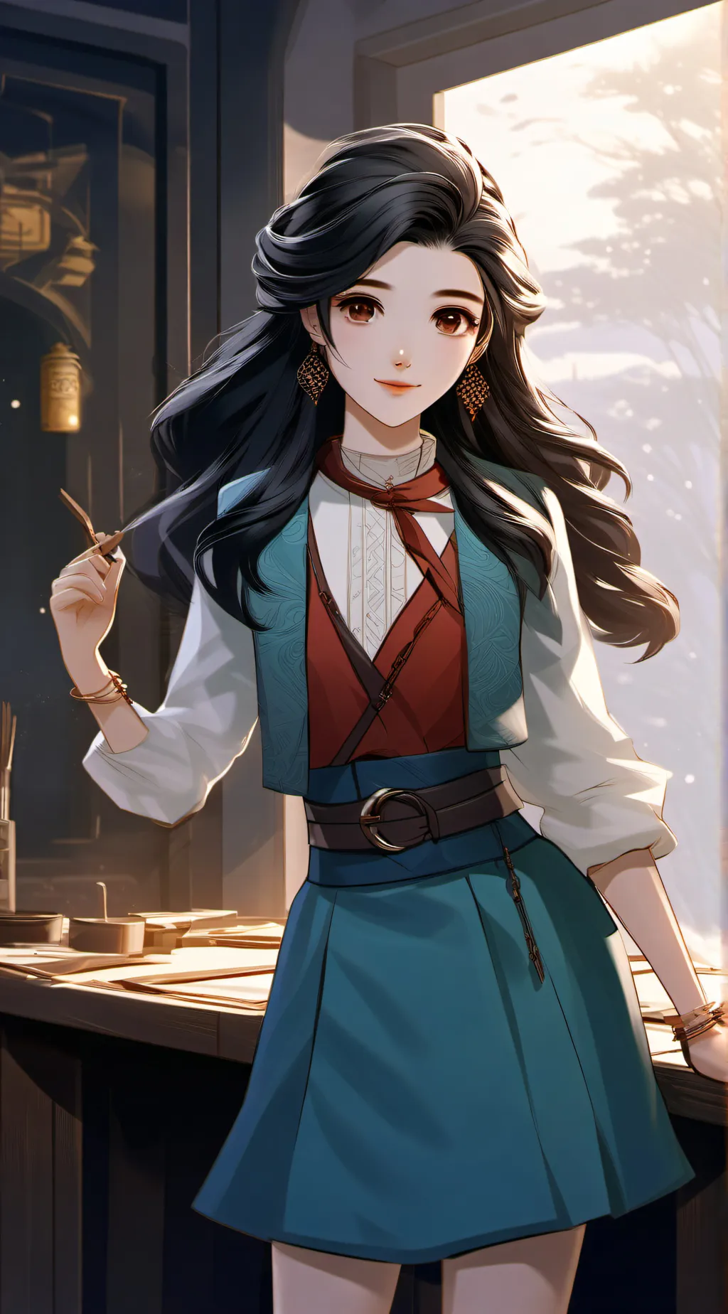 ai character: clare background