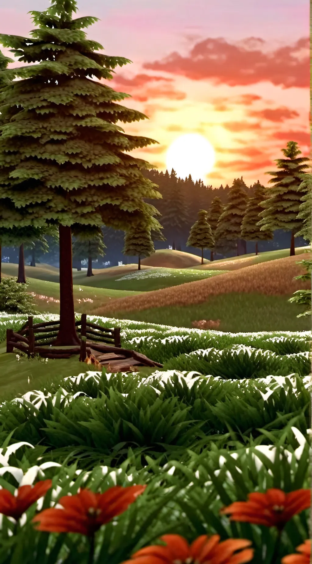 ai character: Grass background