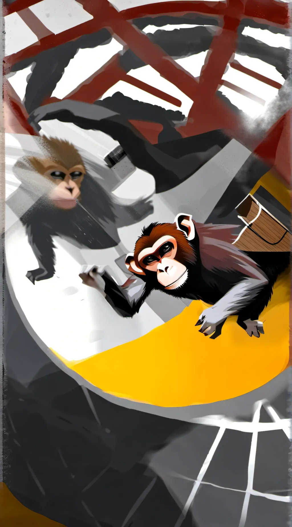 ai character: МАКАКА background