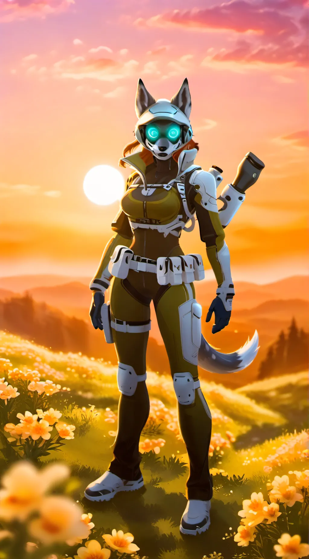 ai character: protogen background