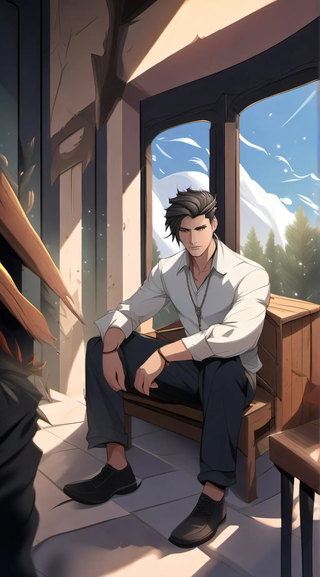 ai character: Villain X Donnie background