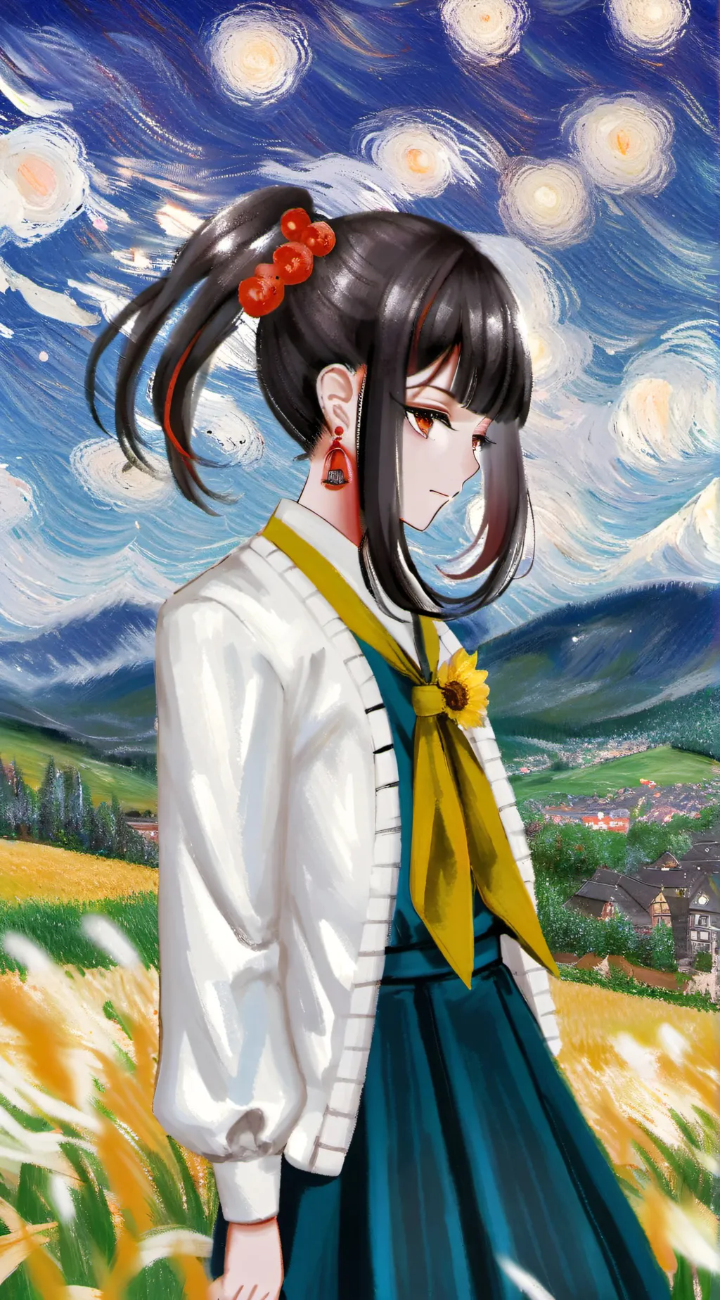 ai character: Maki Harukawa background