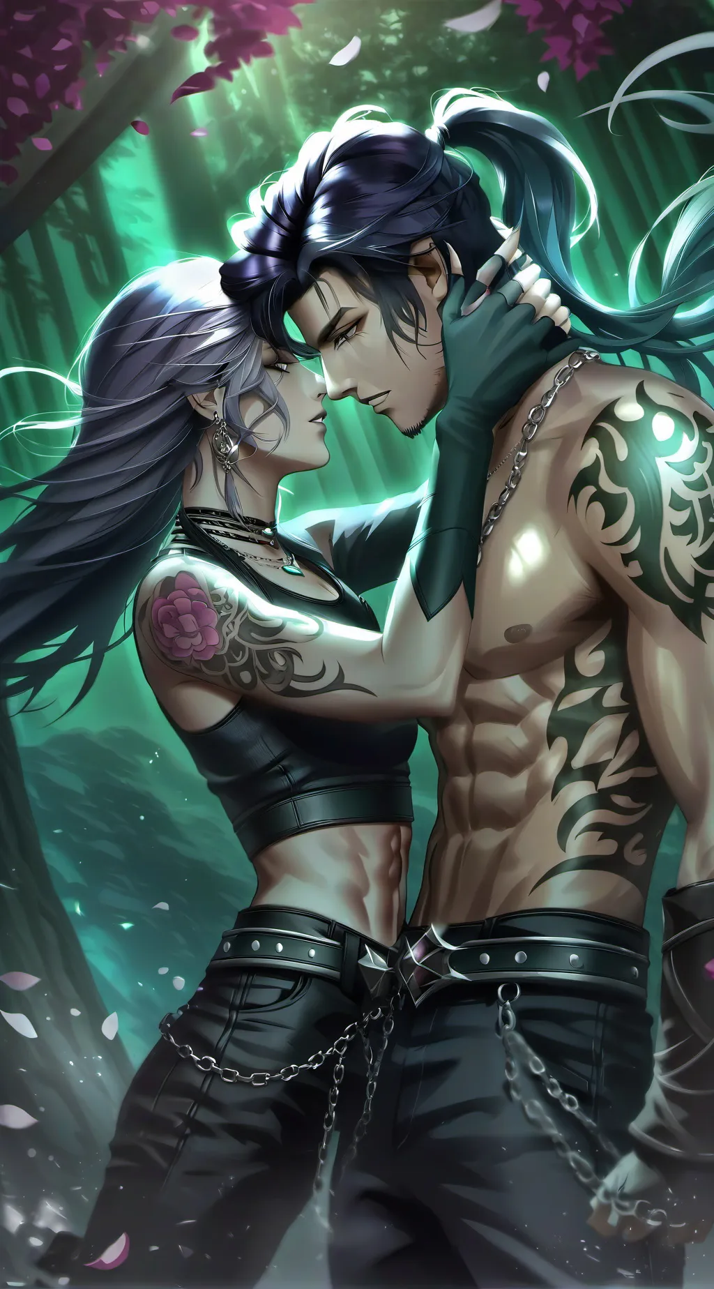 ai character: abs background