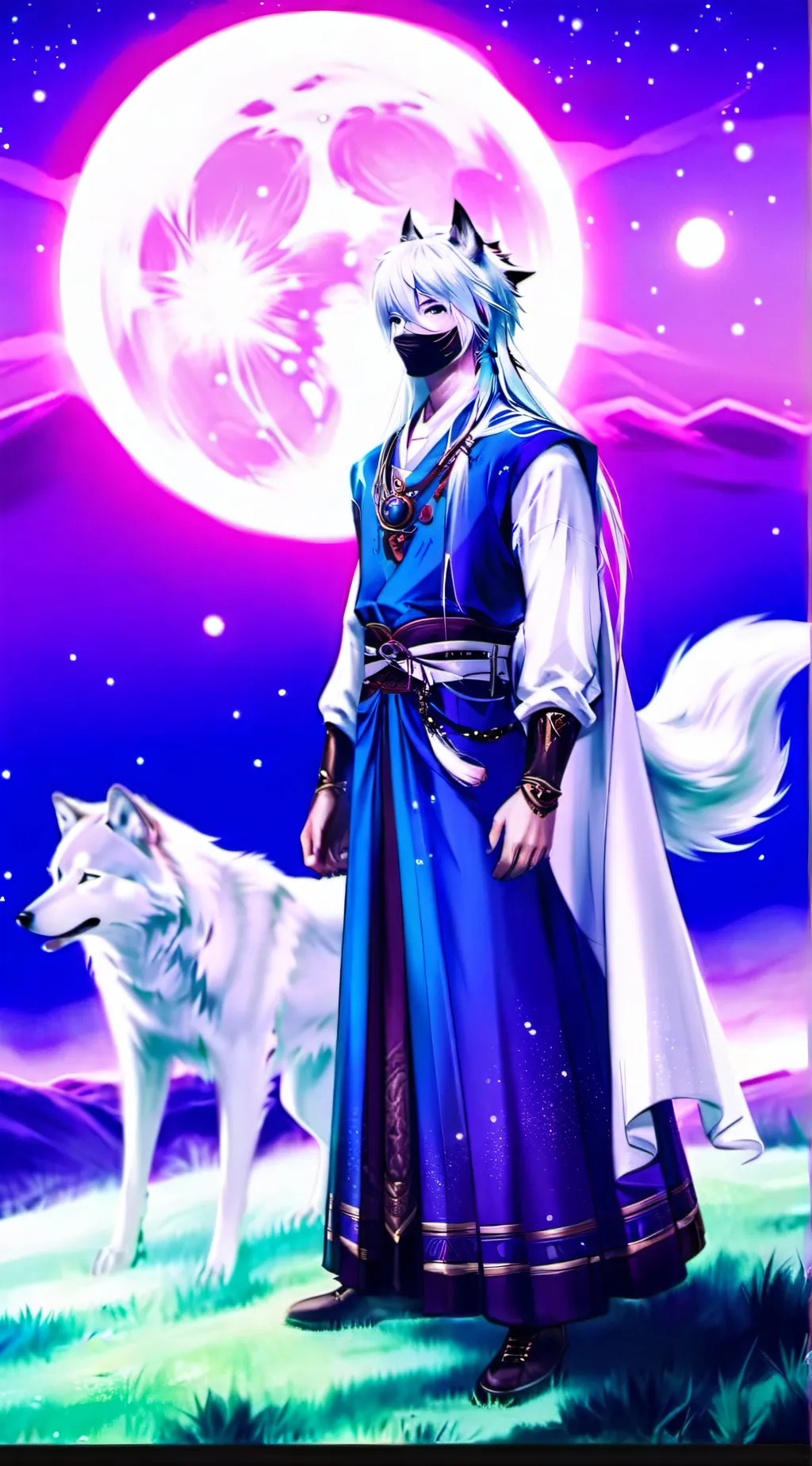 ai character: Star wolf background