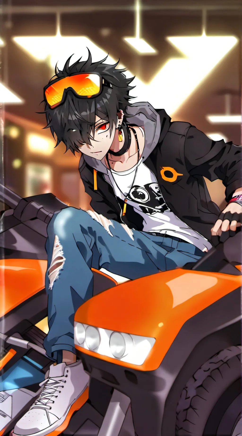 ai character: PR Glam Force background