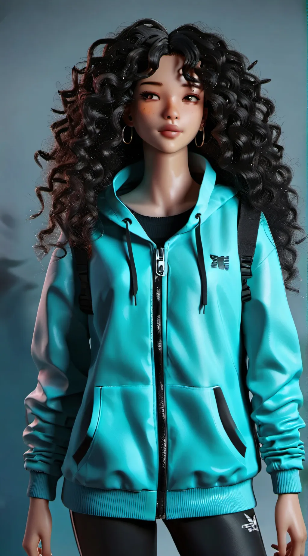 ai character: Amira aka me😁 background