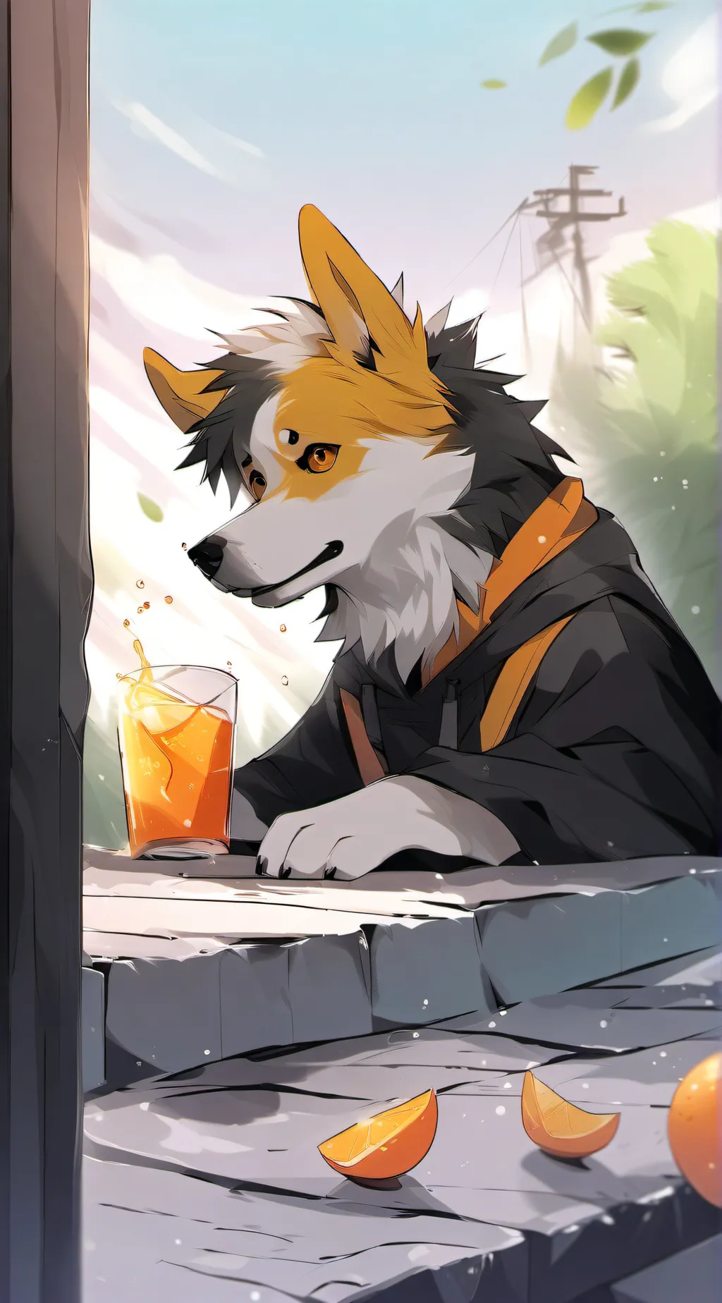 ai character: Dogday druk background