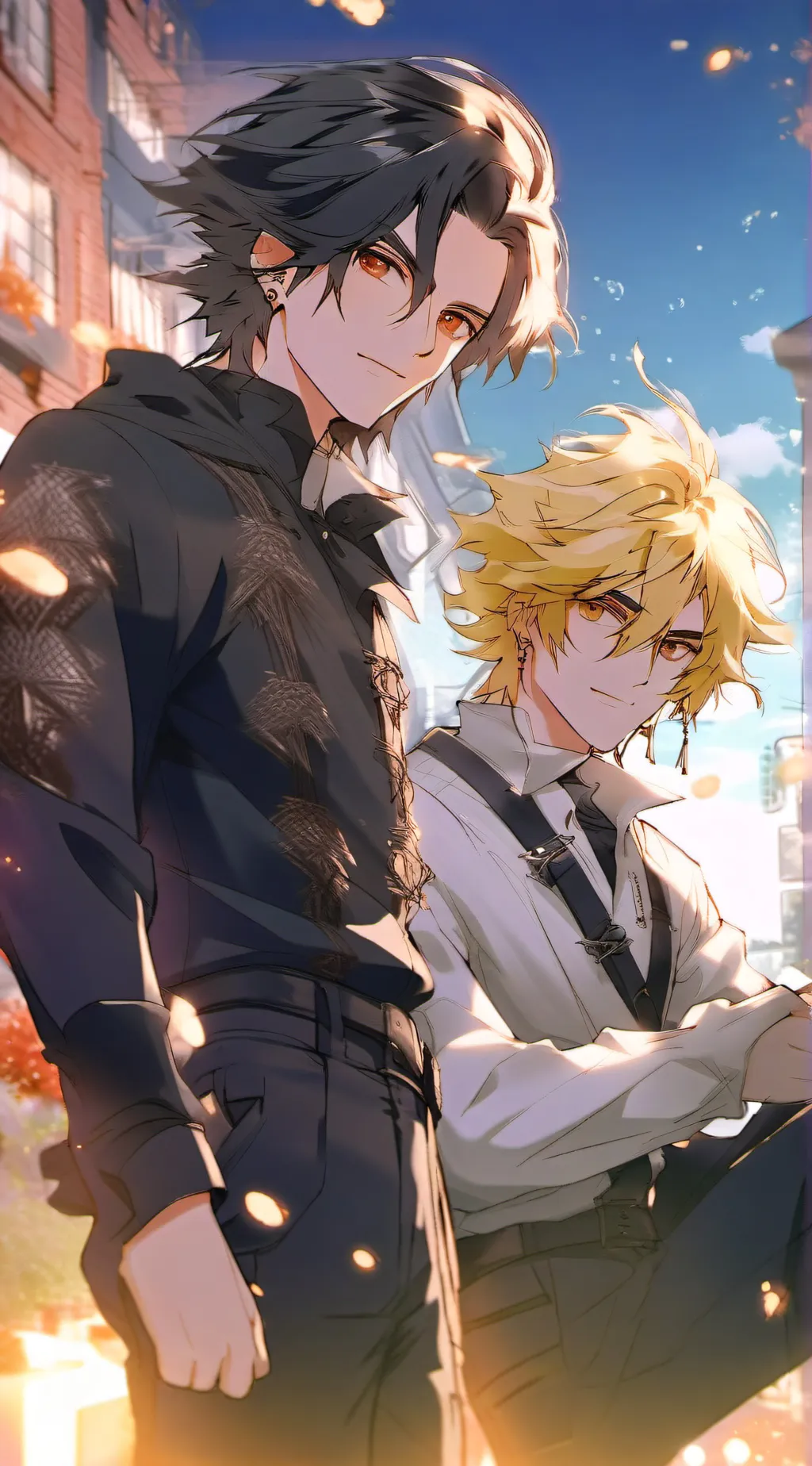 ai character: Jack and Mason  background