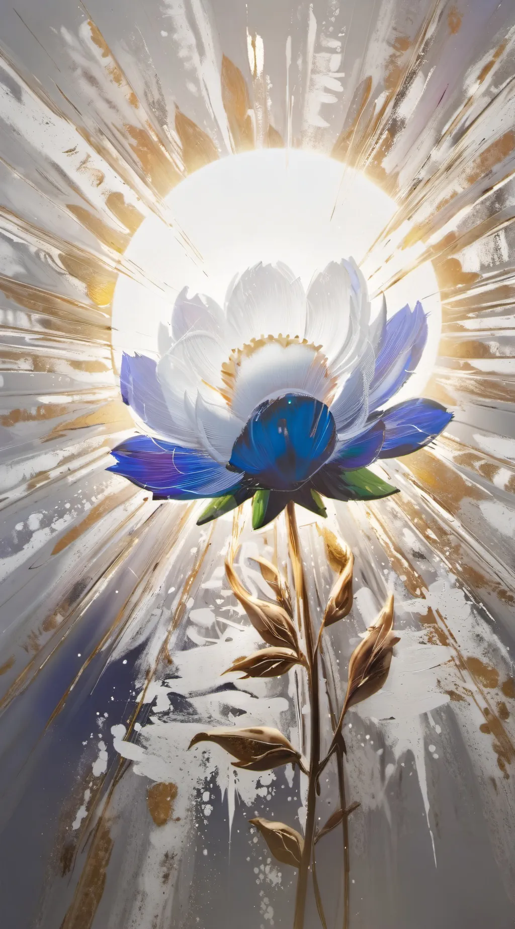 ai character: flower background