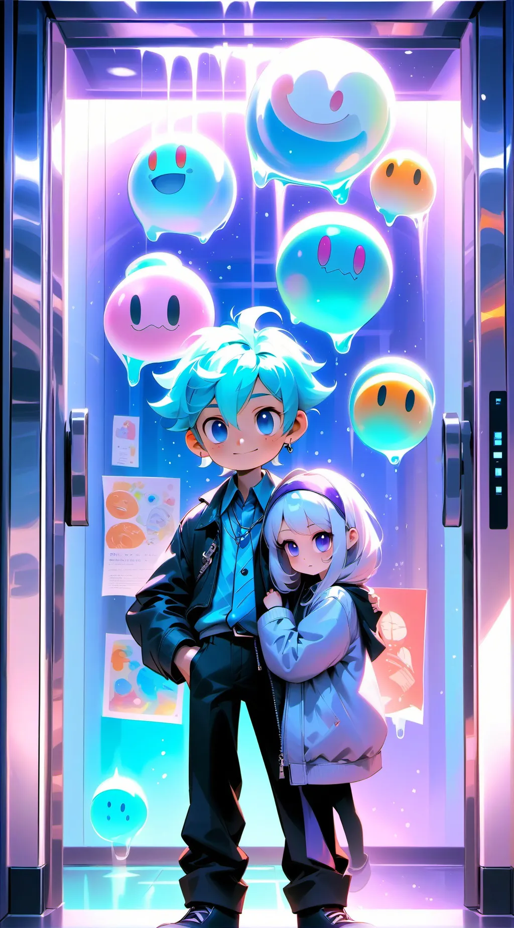 ai character: dandys world background