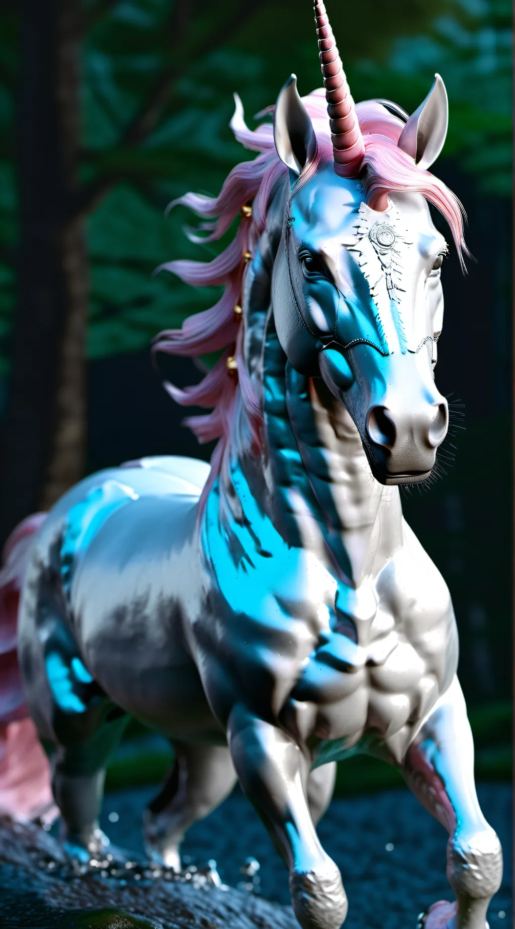 ai character: Emerald background