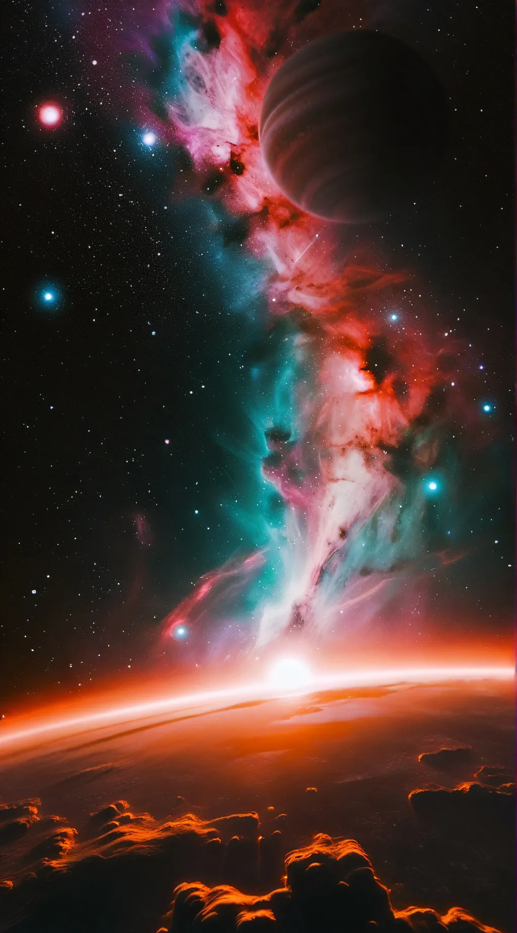 ai character: Uranus x earth  background