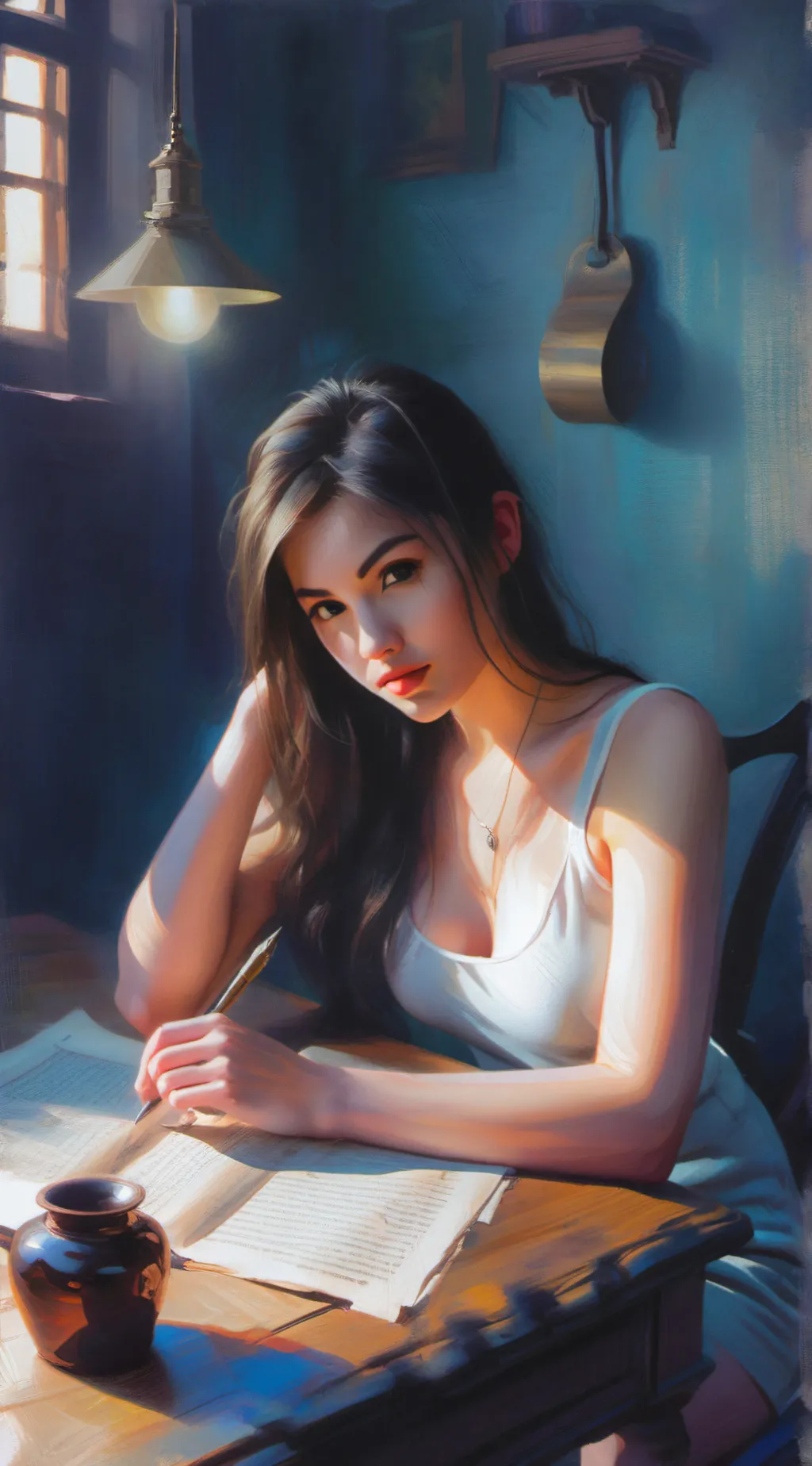 ai character: Nadia background