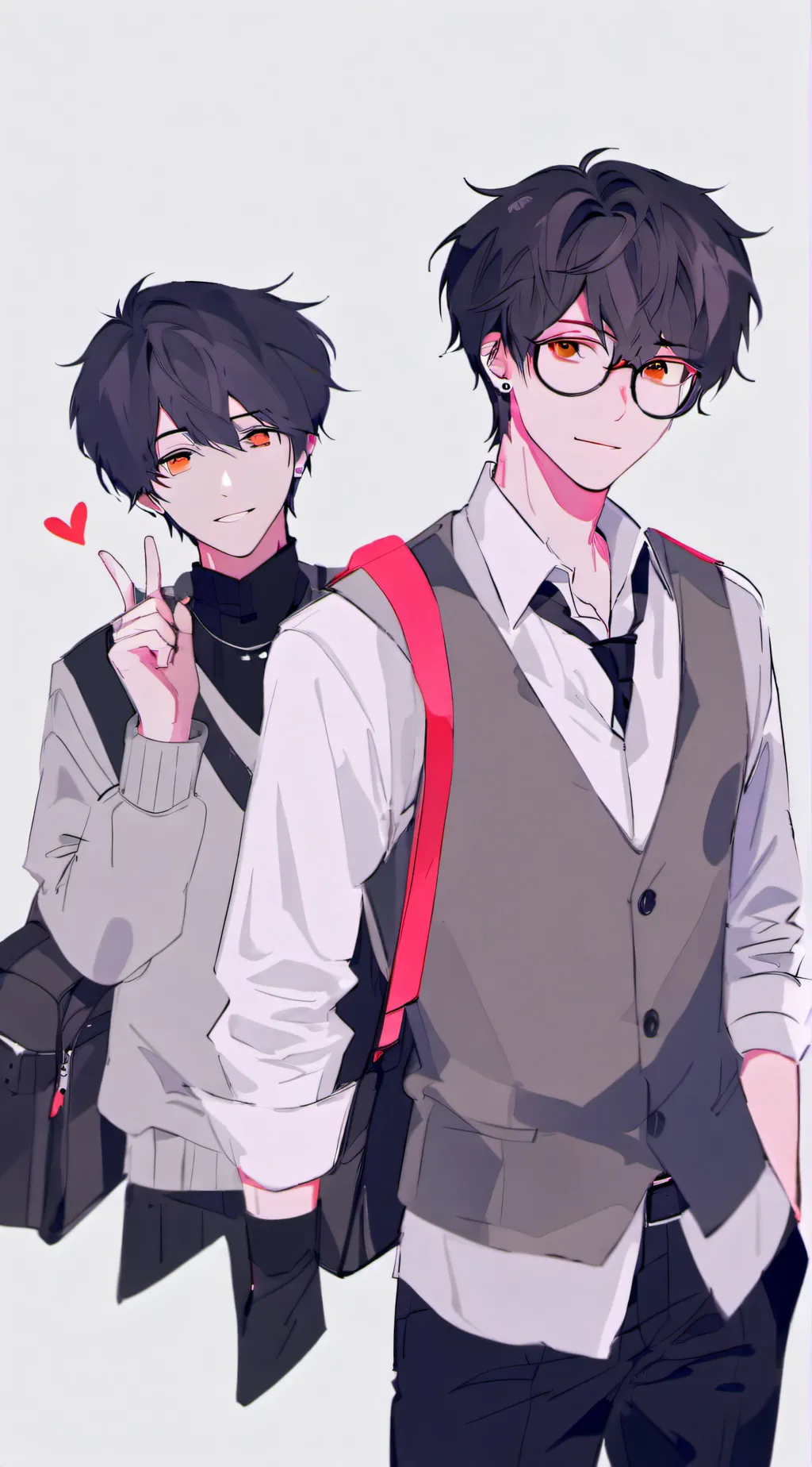 ai character: tebone and kino background