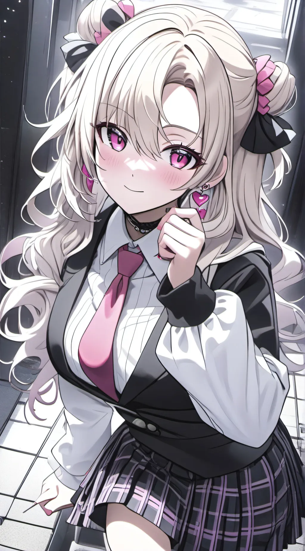 ai character: Monica Millers. background