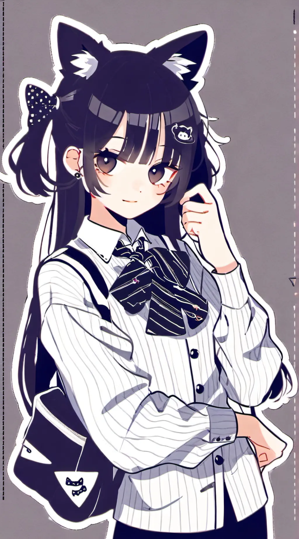 ai character: Miss circle background