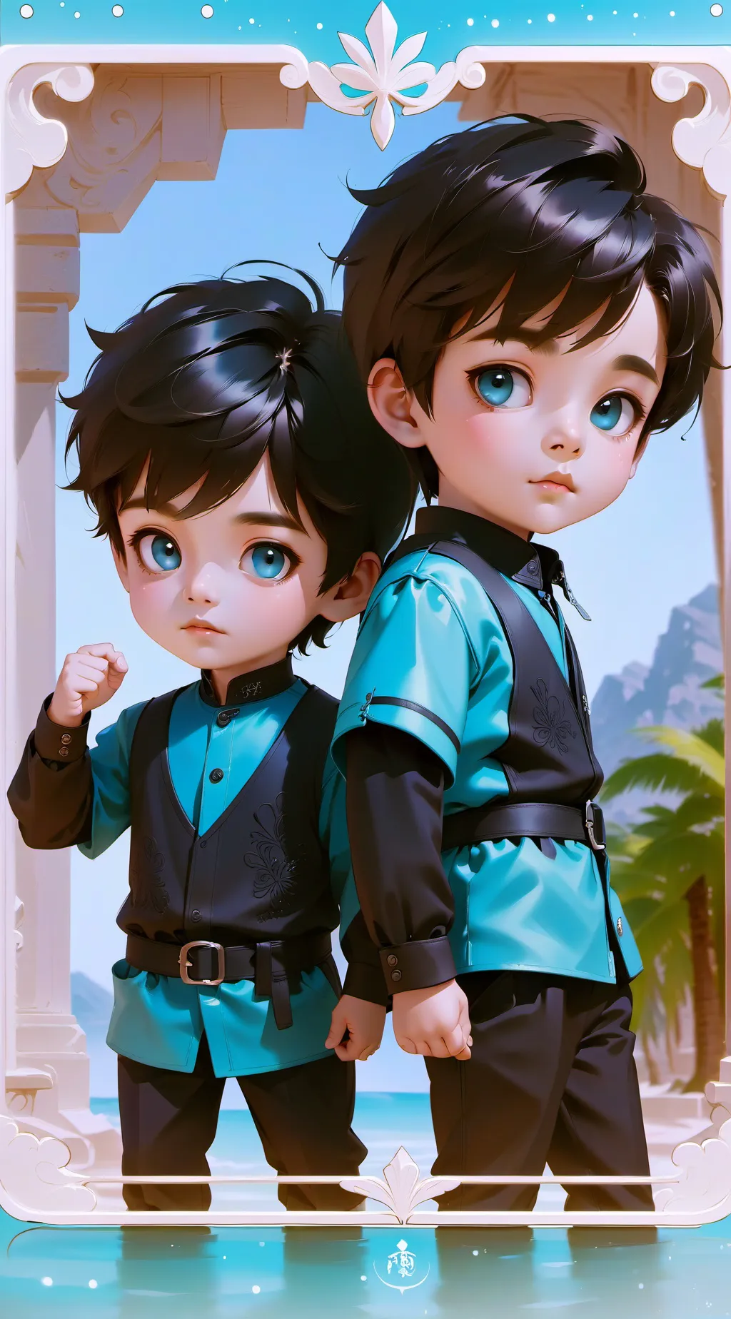 ai character: Josh and Leo  background