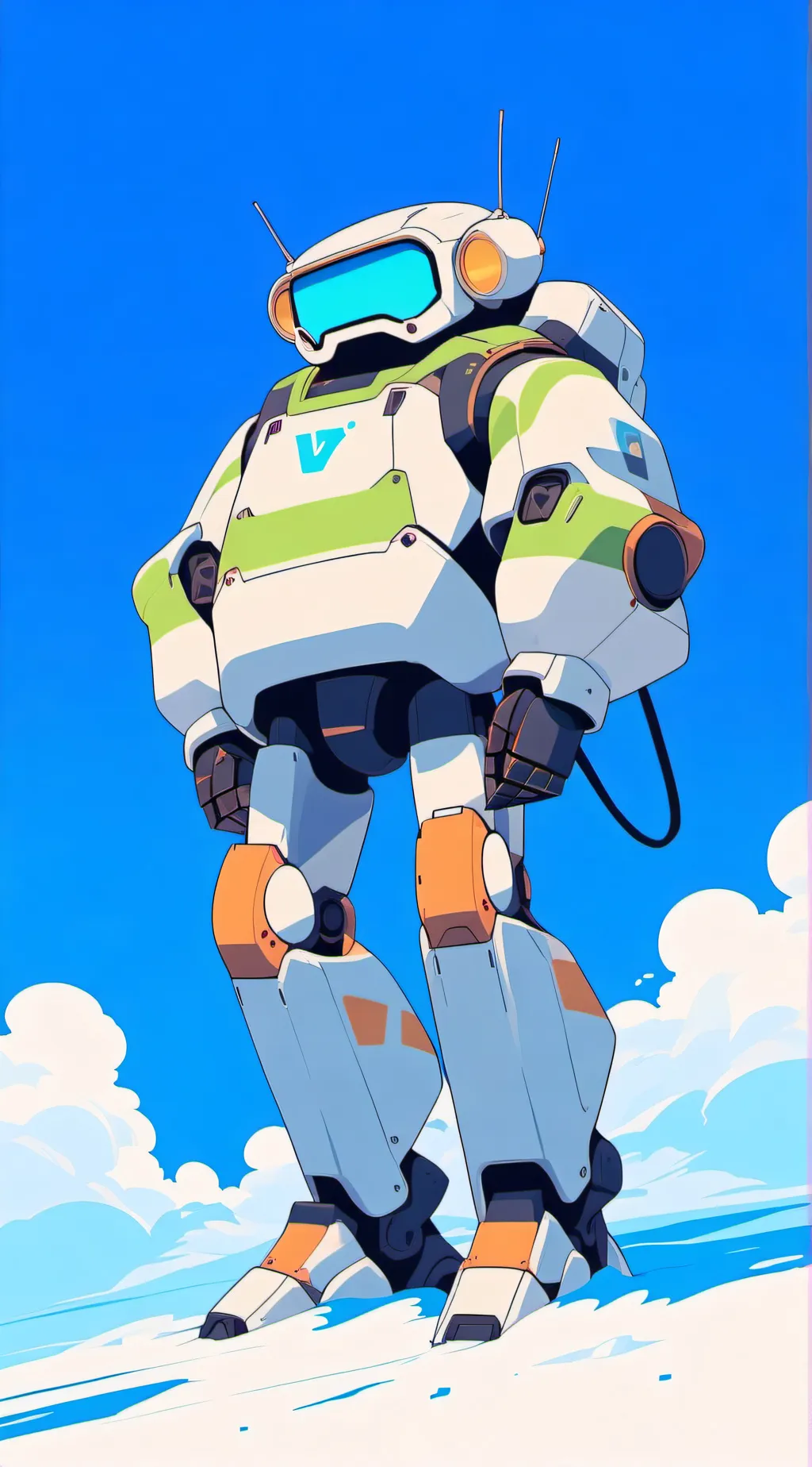 ai character: acid robot background