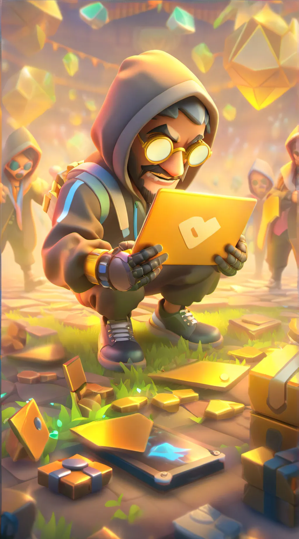 ai character: Worlds Best hacker background