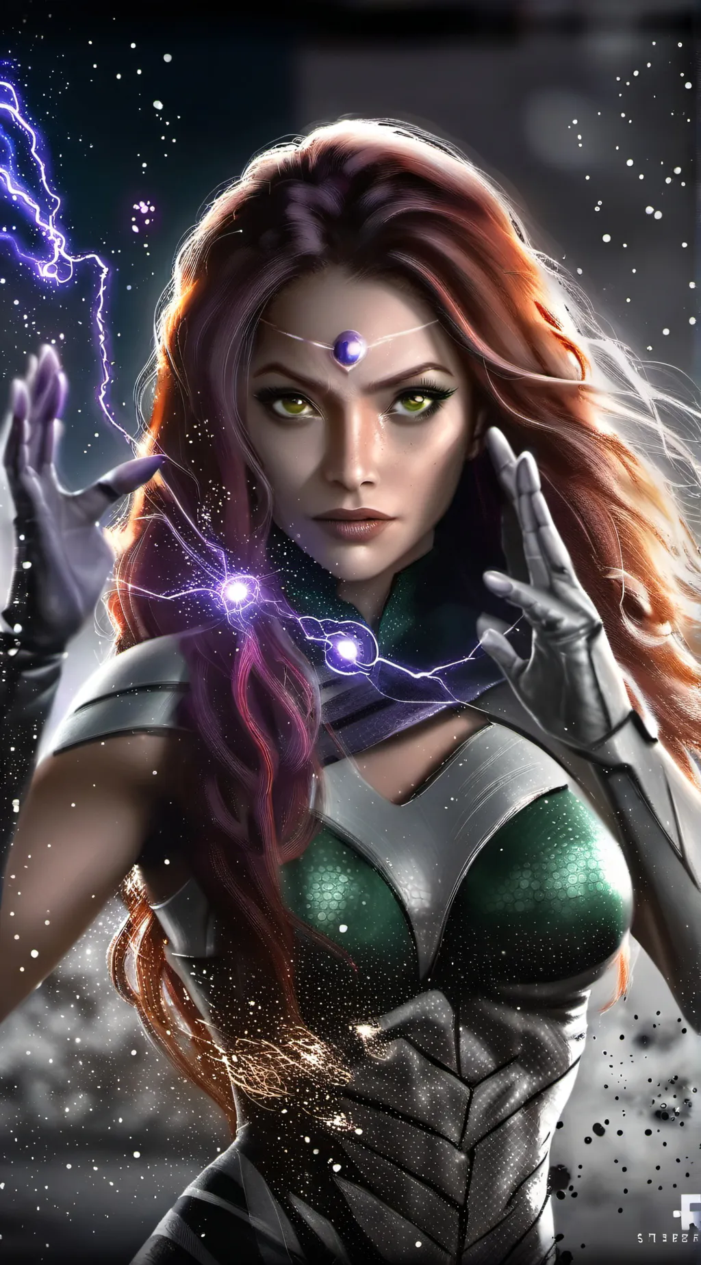 ai character: Starfire background