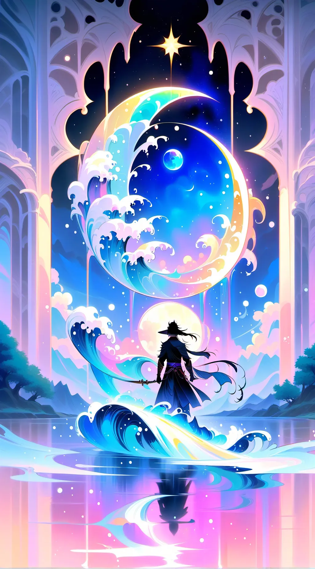 ai character: comment background