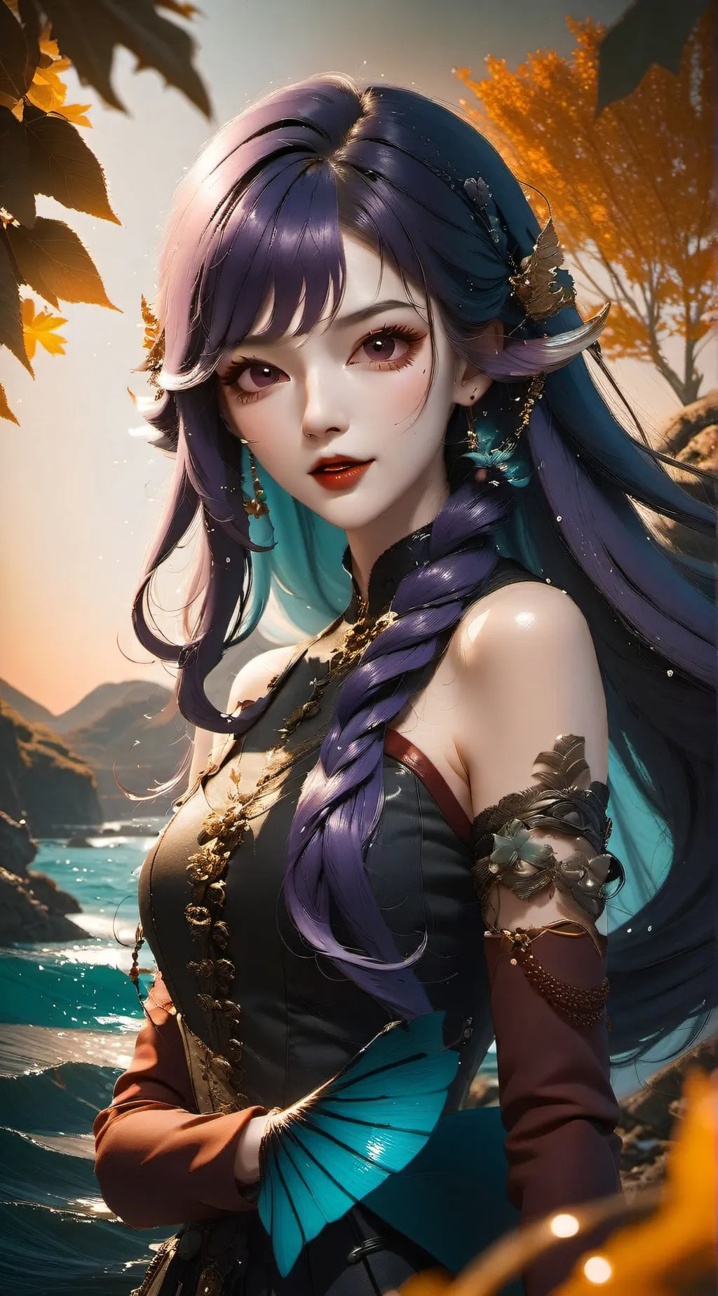 ai character: lavender  background