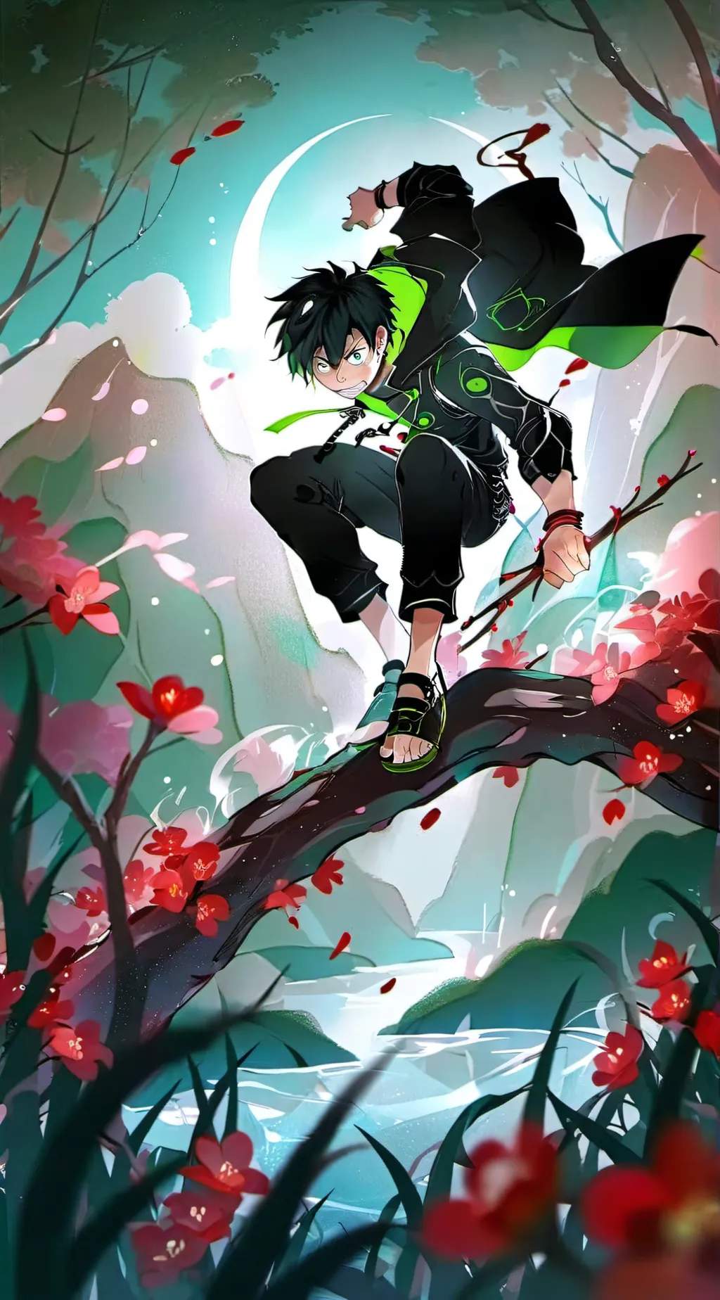 ai character: mha training background