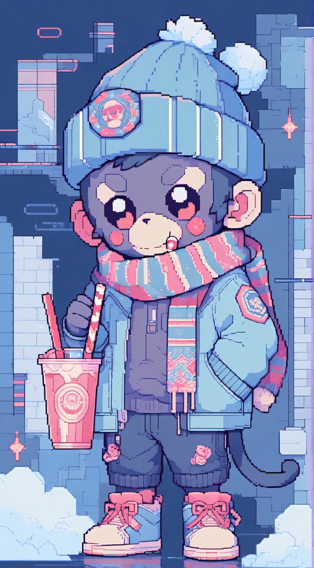 ai character: Gorilla tag background