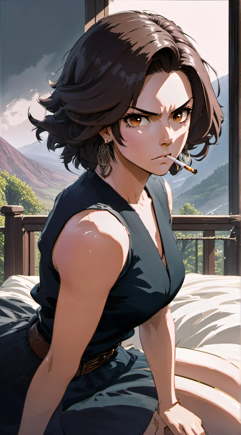 ai character: Emily Rhodes background