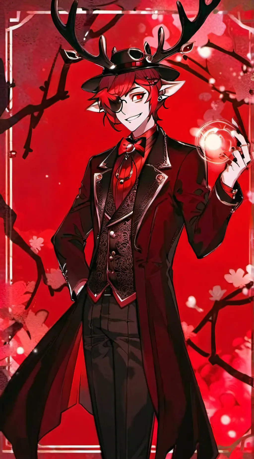 ai character: Mermaid!Alastor background